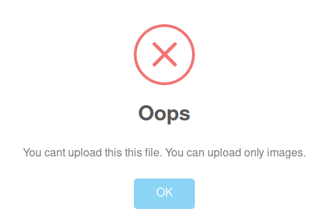 Upload error